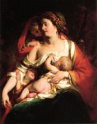 Mutter und Kinder Friedrich von Amerling